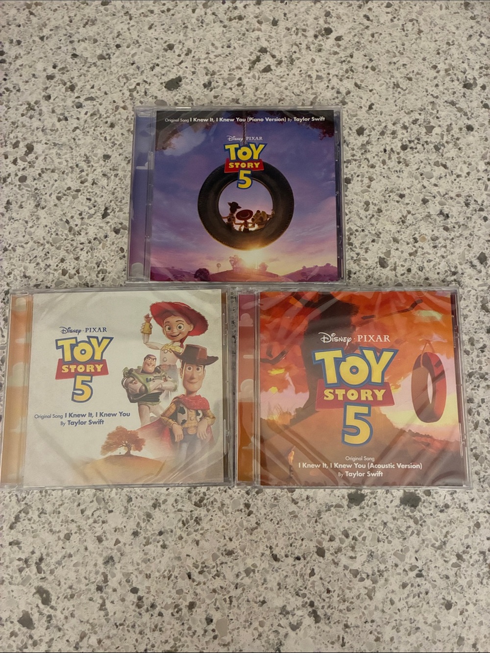 Taylor Swift Toy Story 5 Music 3 CD set I knew it, I knew you NEW